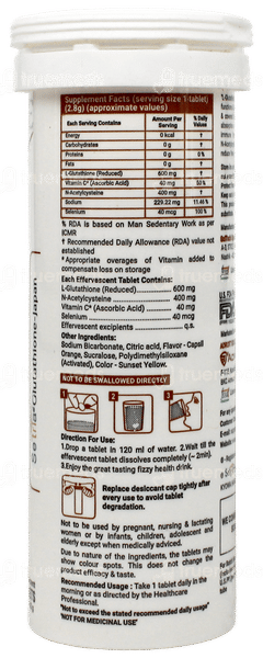 Glutone 1000 Effervescent Tablet 15